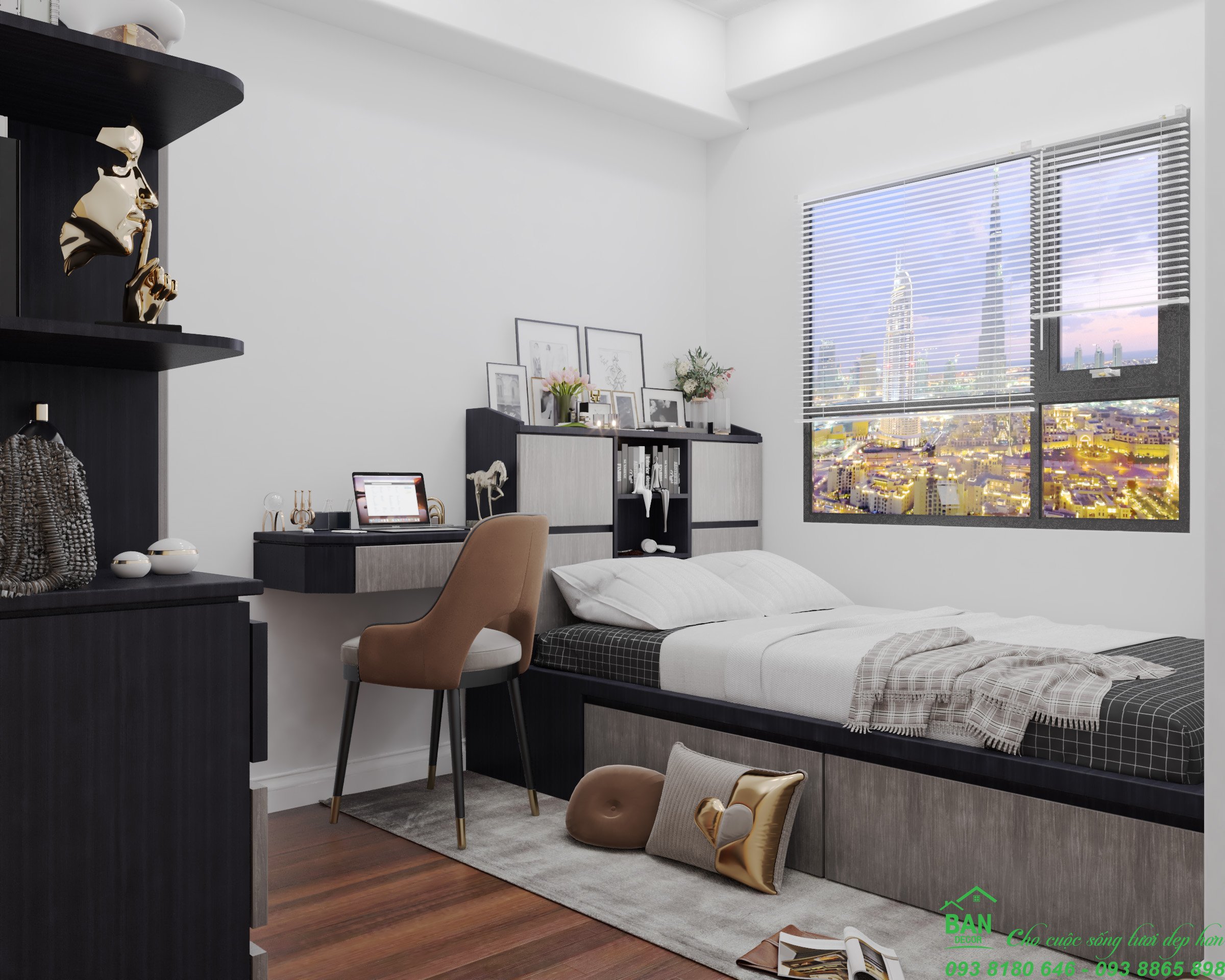 Thiết kế va thi công nội thất chung cư