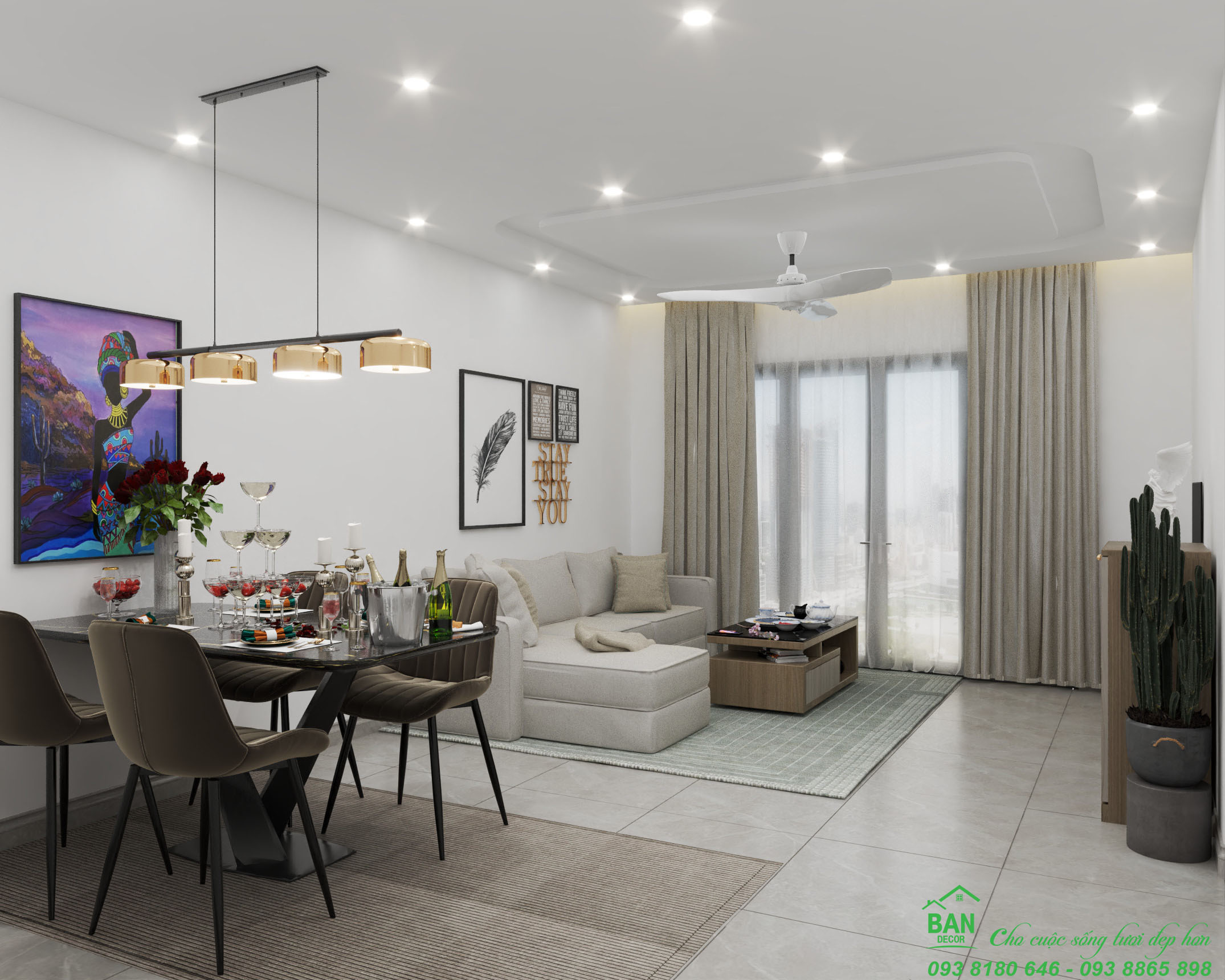 Thiết kế và thi công nội thất chung cư