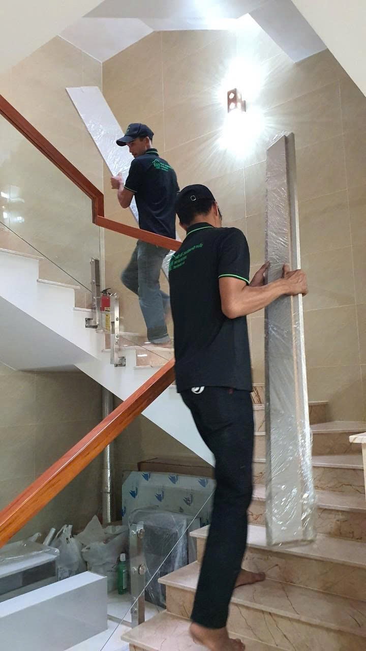 Thợ thi công nội thất tại công trình 07