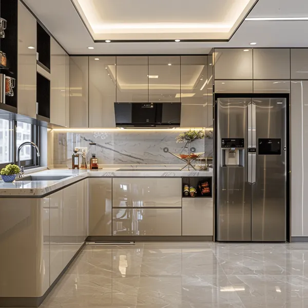 TỦ BẾP CÁNH KÍNH BK 22