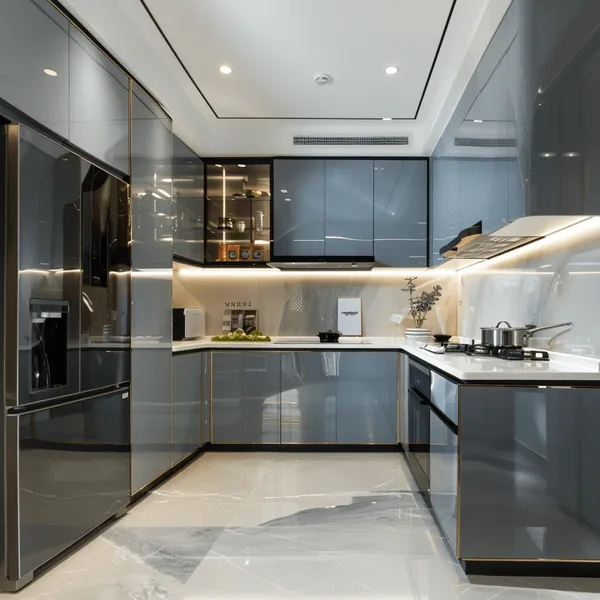TỦ BẾP CÁNH KÍNH BK 22