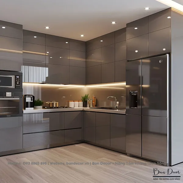 TỦ BẾP ACRYLIC AC 05
