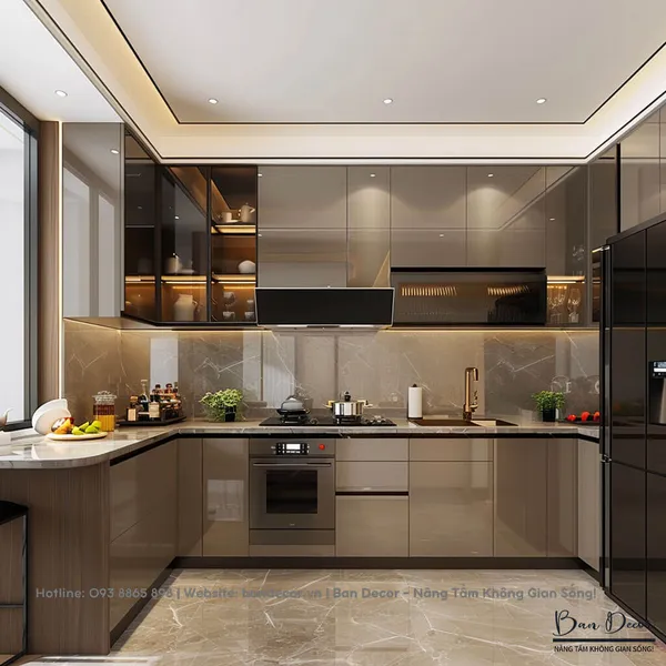 TỦ BẾP NHỰA ACRYLIC 15