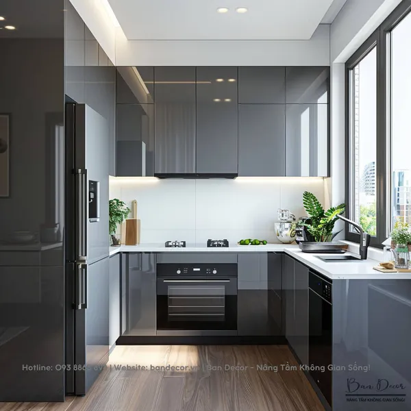 TỦ BẾP ACRYLIC AC 45