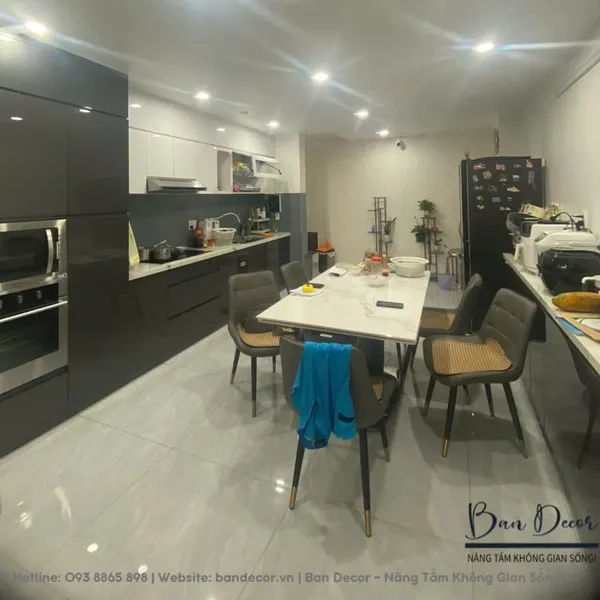 Công trình thực tế Tủ bếp Acrylic