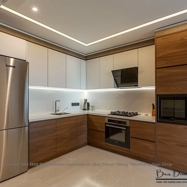  TỦ BẾP GỖ CÔNG NGHIỆP TB 06