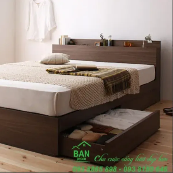 GIƯỜNG NGỦ CÓ NGĂN KÉO N334