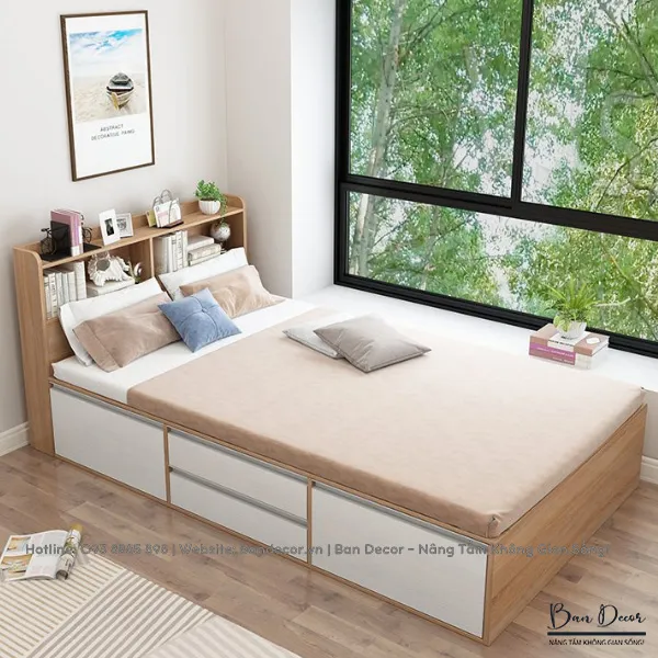 GIƯỜNG NGỦ CÓ NGĂN KÉO N329