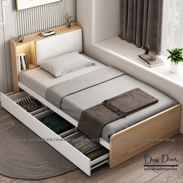 GIƯỜNG NGỦ CÓ NGĂN KÉO N328