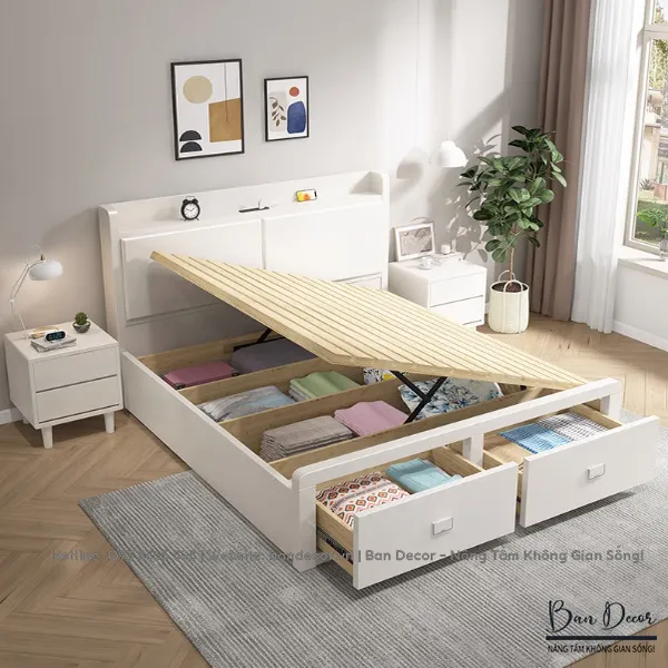 GIƯỜNG NGỦ CÓ NGĂN KÉO N275