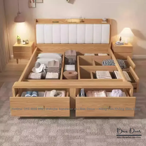 GIƯỜNG NGỦ CÓ NGĂN KÉO N273