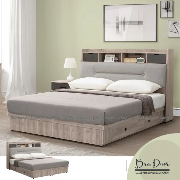 GIƯỜNG NGỦ CÓ NGĂN KÉO N235
