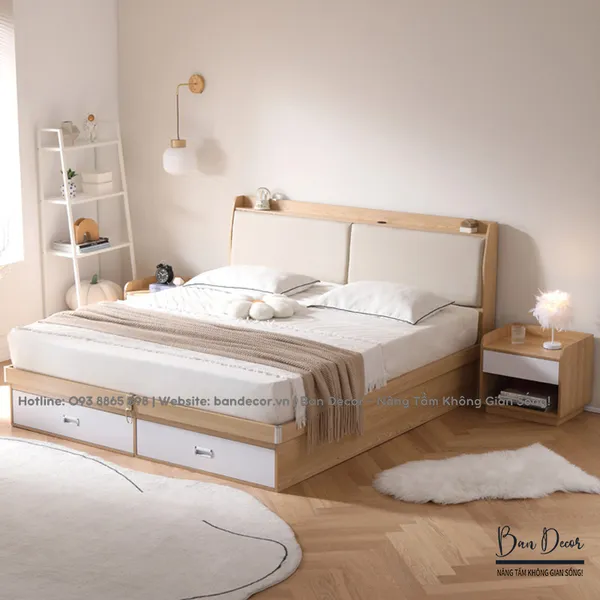 GIƯỜNG NGỦ CÓ NGĂN KÉO N341