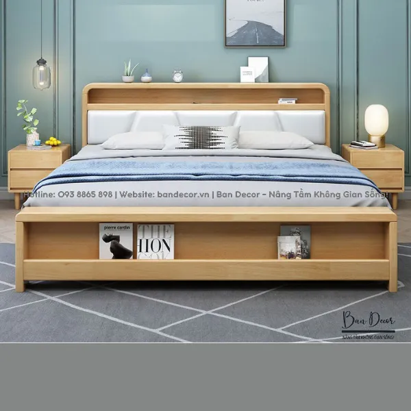 GIƯỜNG NGỦ GỖ CÔNG NGHIỆP GCN01