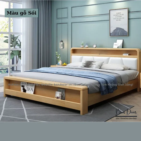 GIƯỜNG NGỦ GỖ CÔNG NGHIỆP GCN01