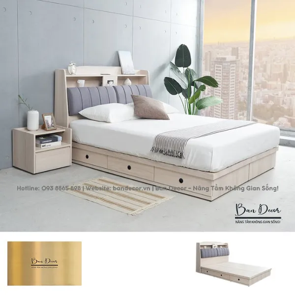 GIƯỜNG NGỦ CÓ NGĂN KÉO N280