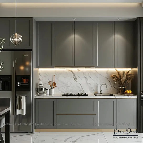 TỦ BẾP TÂN CỔ ĐIỂN CĐ 04