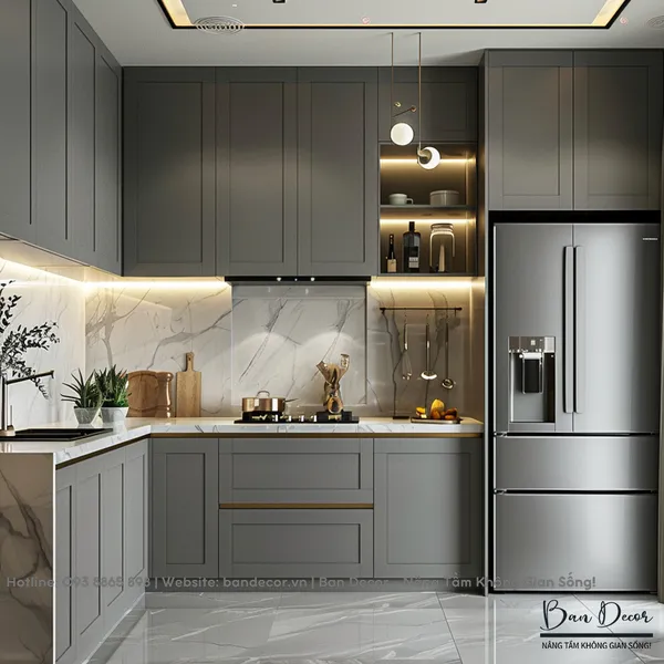 TỦ BẾP TÂN CỔ ĐIỂN CĐ 49