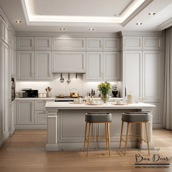 TỦ BẾP TÂN CỔ ĐIỂN CĐ 37