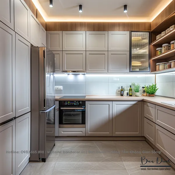 TỦ BẾP TÂN CỔ ĐIỂN CĐ 38