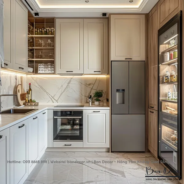 TỦ BẾP TÂN CỔ ĐIỂN CĐ 46