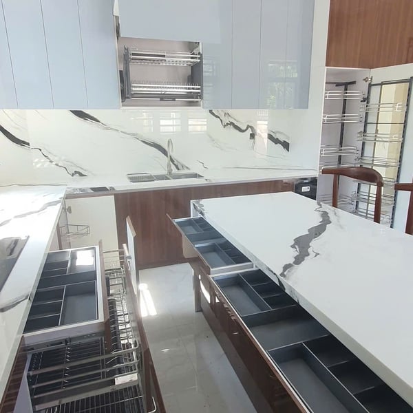 CÔNG TRÌNH THỰC TẾ THI CÔNG TỦ BẾP ANH NAM - TIỀN GIANG