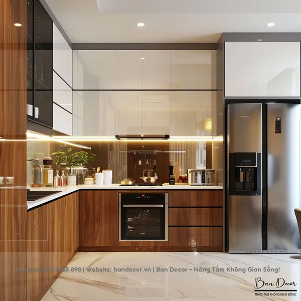 TỦ BẾP ACRYLIC AC 05