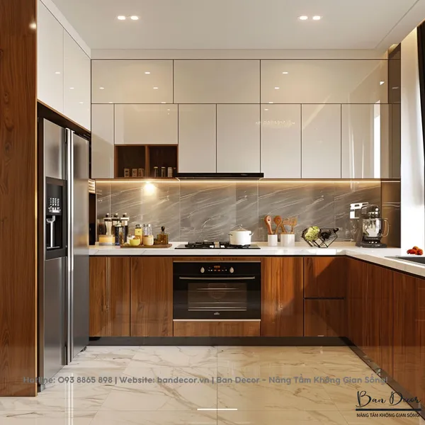 TỦ BẾP ACRYLIC AC 02
