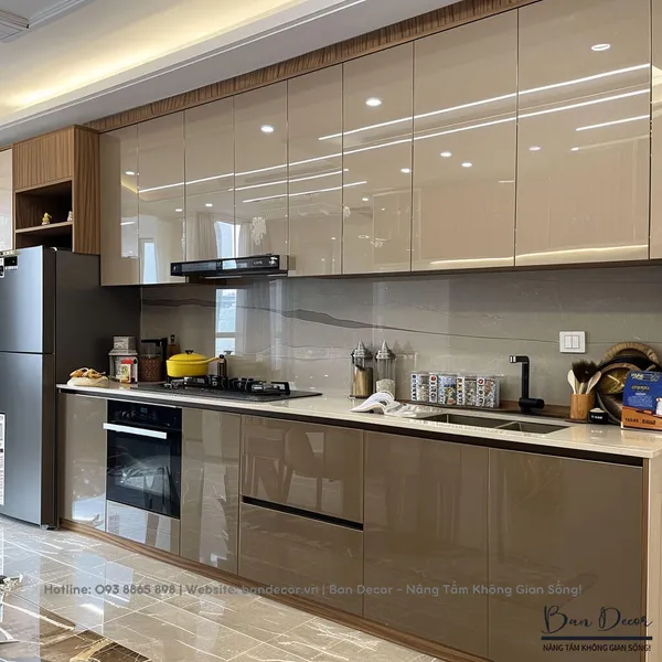 TỦ BẾP ACRYLIC AC 45