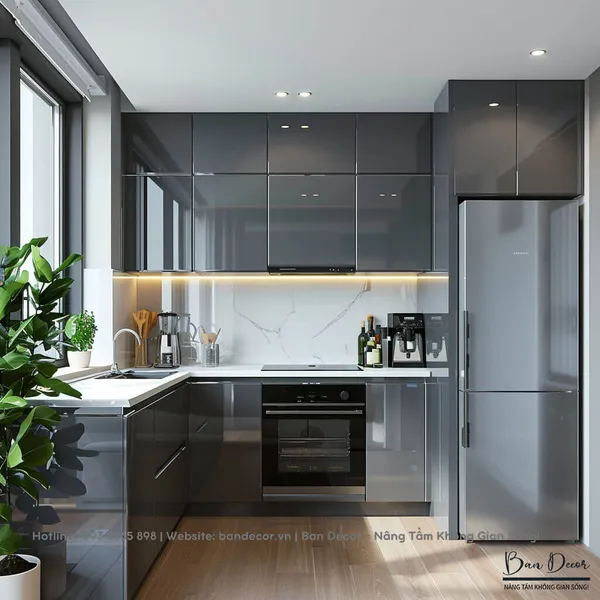 TỦ BẾP ACRYLIC AC 13