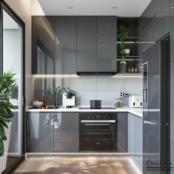 TỦ BẾP ACRYLIC AC 09