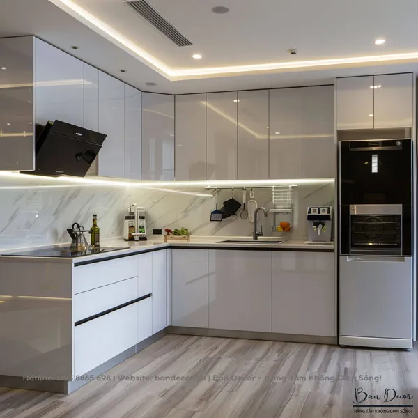 TỦ BẾP ACRYLIC AC 05