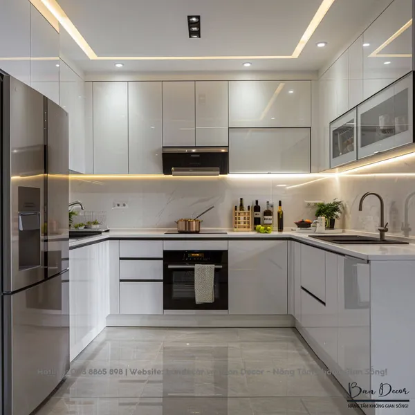  TỦ BẾP PHỦ ACRYLIC AC 52