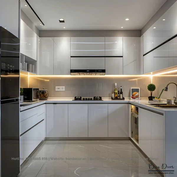 TỦ BẾP ACRYLIC AC 21