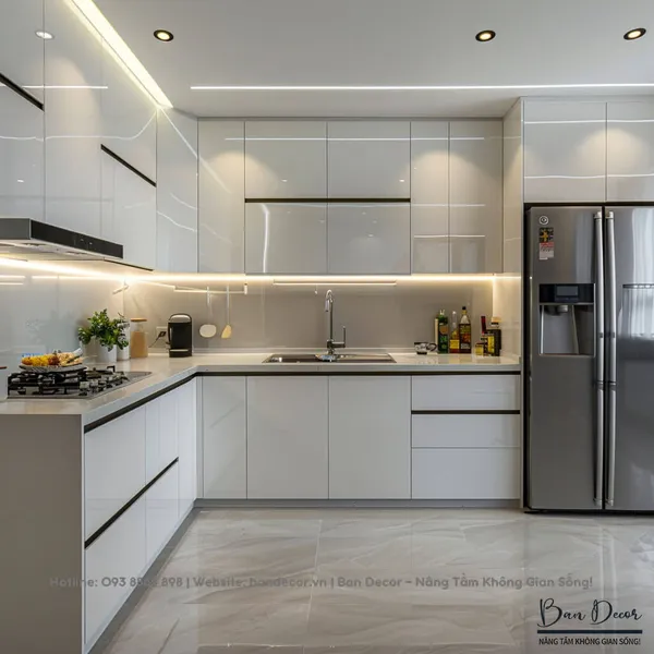 TỦ BẾP ACRYLIC AC 02