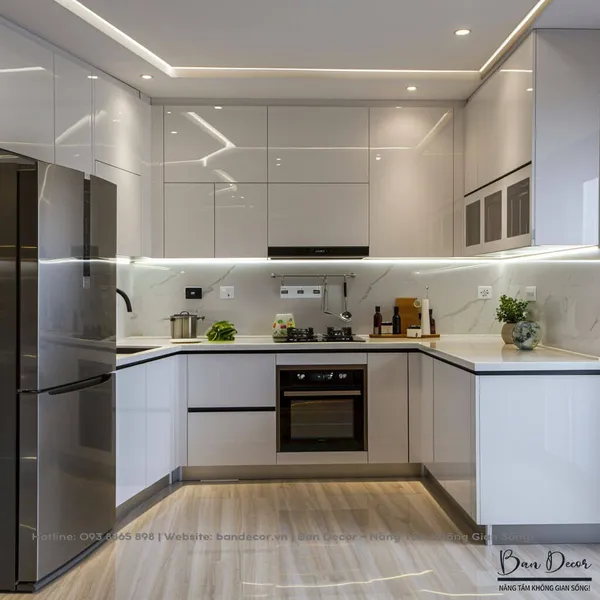TỦ BẾP ACRYLIC AC 09