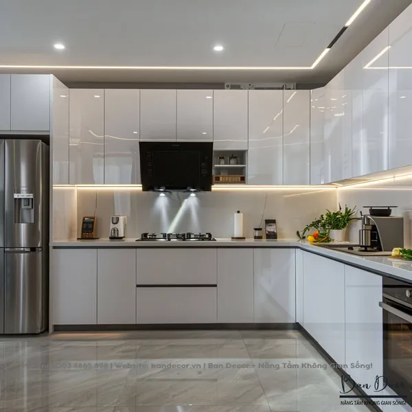 TỦ BẾP ACRYLIC AC 09