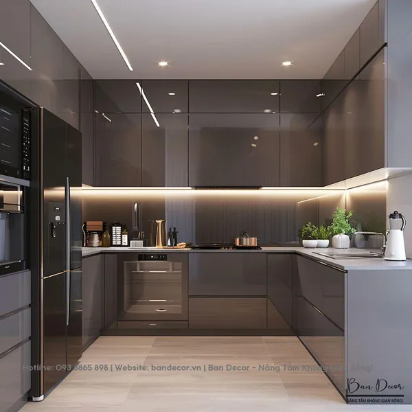 TỦ BẾP ACRYLIC AC 21