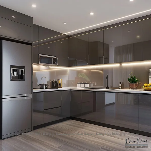 TỦ BẾP ACRYLIC AC 05
