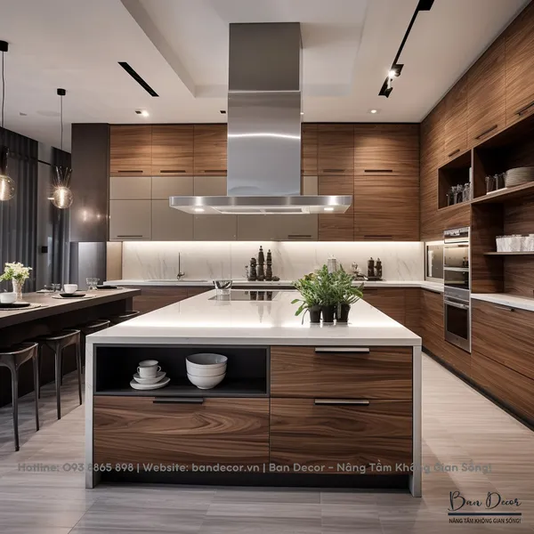 Tủ Bếp Chữ L Đẹp TL 049