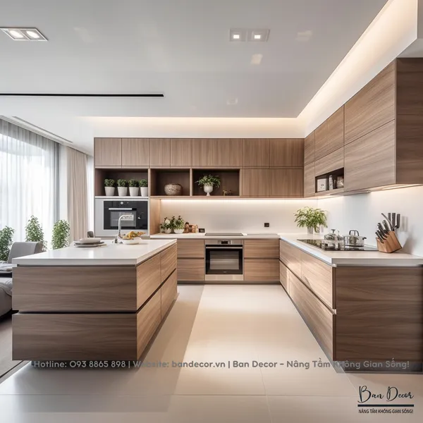 Tủ Bếp Chữ L Đẹp TL 031