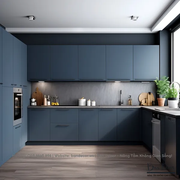 Tủ Bếp Chữ L Đẹp TL 047