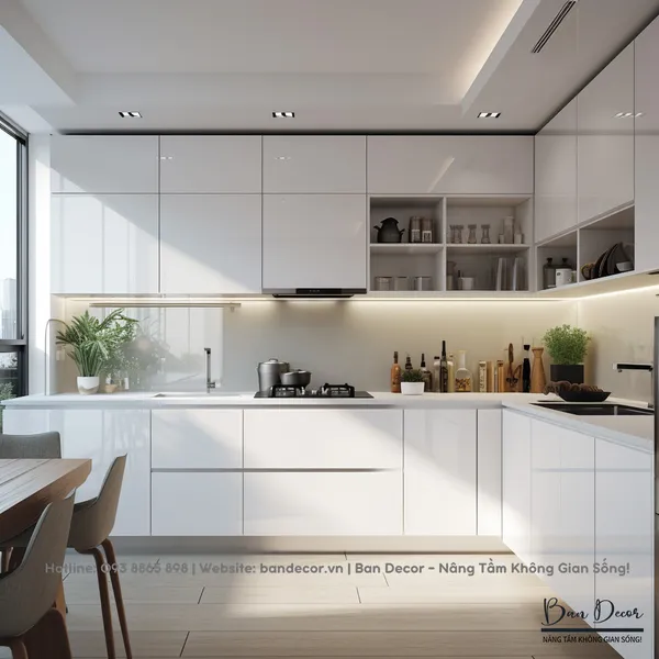 Tủ Bếp Chữ L Đẹp TL 044