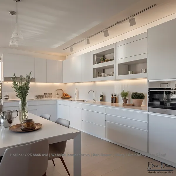 Tủ Bếp Chữ L Đẹp TL 045