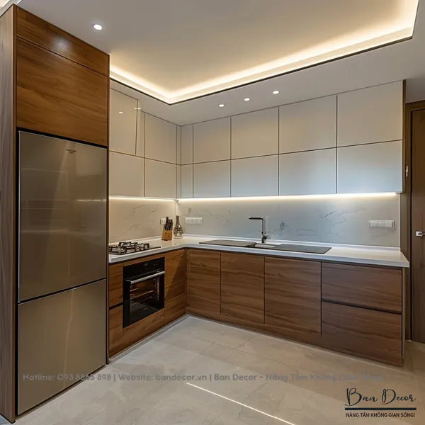  TỦ BẾP GỖ CÔNG NGHIỆP TB 06
