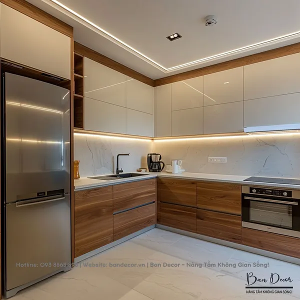  TỦ BẾP GỖ CÔNG NGHIỆP TB 25