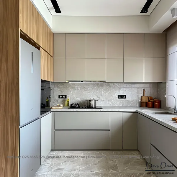  TỦ BẾP GỖ CÔNG NGHIỆP TB 19