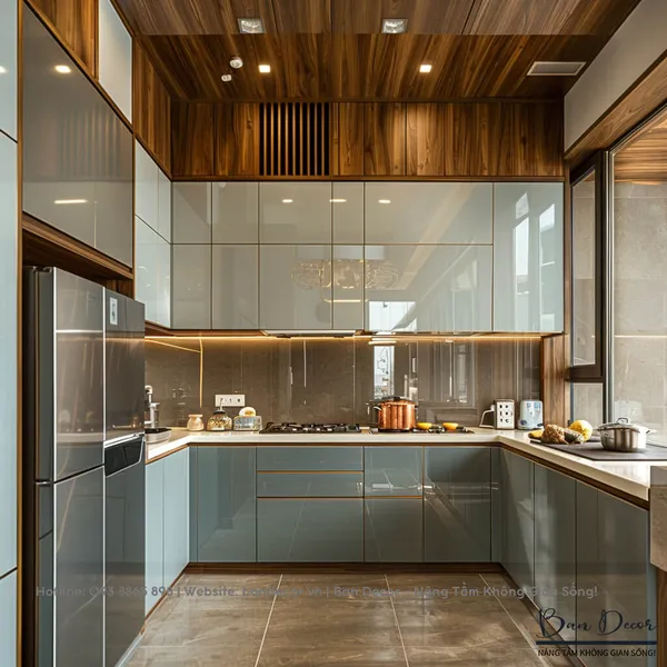  TỦ BẾP GỖ CÔNG NGHIỆP TB 06