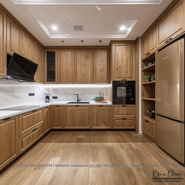 TỦ BẾP GỖ TỰ NHIÊN TN 16