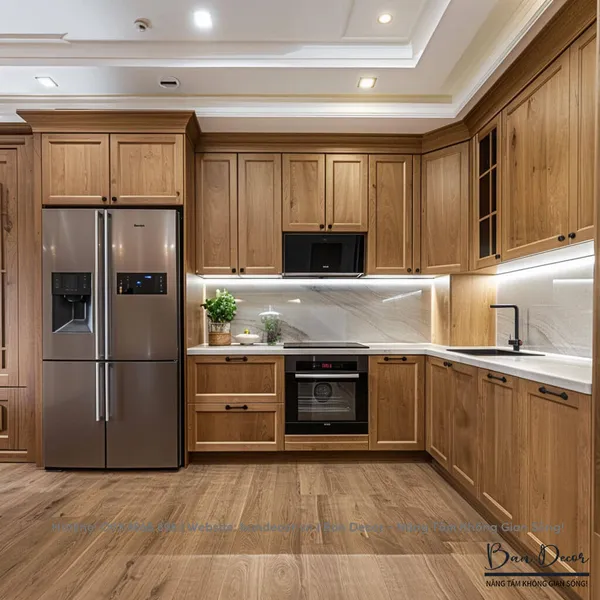 TỦ BẾP GỖ TỰ NHIÊN TN 16